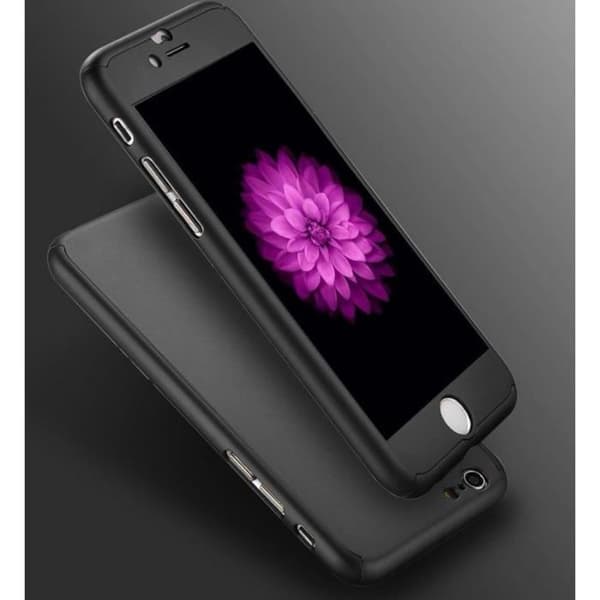Heltäckande skyddsskal för Apple iPhone 8 PLUS - Svart - Phonillico Svart