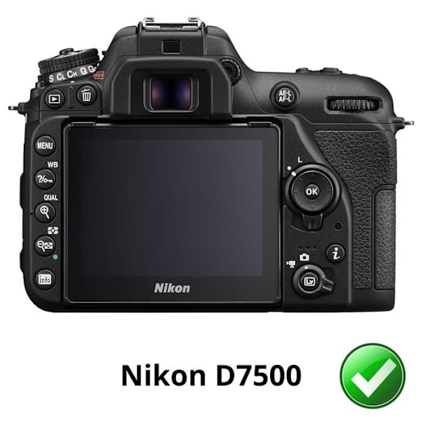 Skærmbeskyttelse - Phonillico - Nikon D7500 - Pakke med 2 - Modstandsdygtig Plastfolie - Ultra Tynd