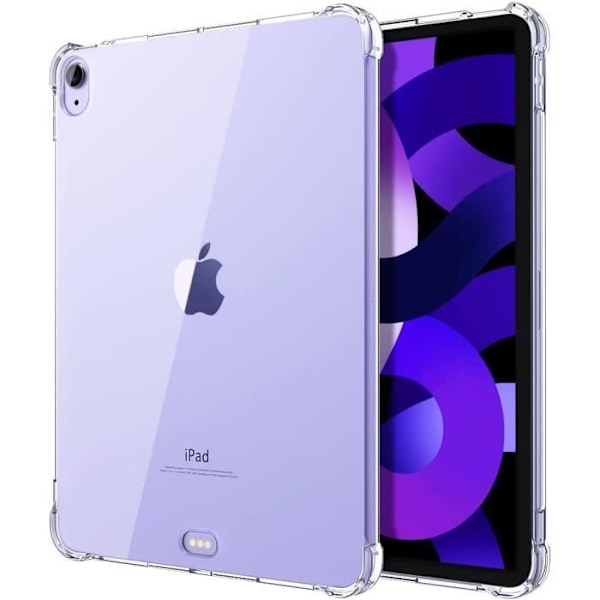 Coque för iPad AIR 5/4 - Phonillico - Stötdämpande Transparent TPU - Förstärkt Skydd - 10,9 tum Transparent