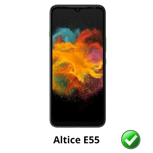 Näytönsuojus - Phonillico - Altice E55 - 2 kappaleen pakkaus - Naarmunkestävä - Ultra ohut Transparent