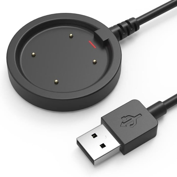 Kompatibel oplader til Polar Vantage M-Vantage M2-Vantage V-Vantage V2 -Ignite-Ignite 2-Grit X - 1m USB kabel Phonillico® smartwatch Svart