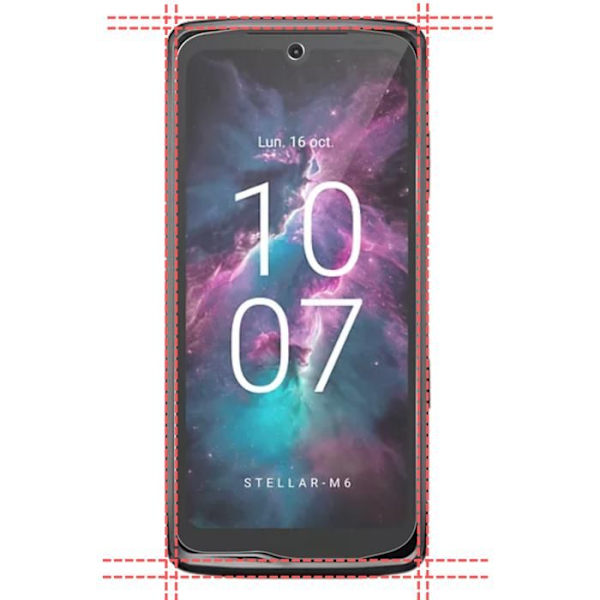 Härdat glas - Phonillico® - Crosscall Stellar M6/M6E - Paket med 4 - Rep-resistant - Skärmskydd Transparent