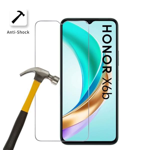 Härdat glas för Honor X6b [Pack 2] skyddsglas för skärm Phonillico® Transparent