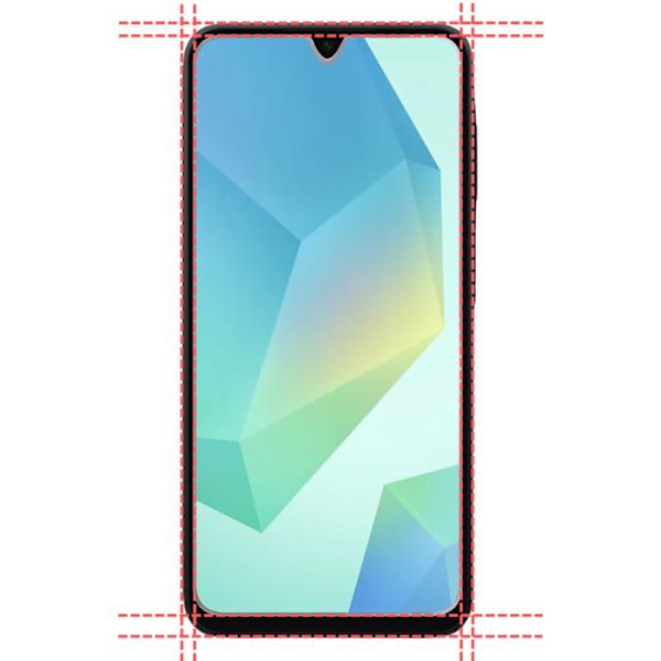 Karkaistu lasi - Phonillico® - Samsung Galaxy A16 4G/5G - 2 kappaleen pakkaus - Naarmunkestävä - Kirkas Transparent