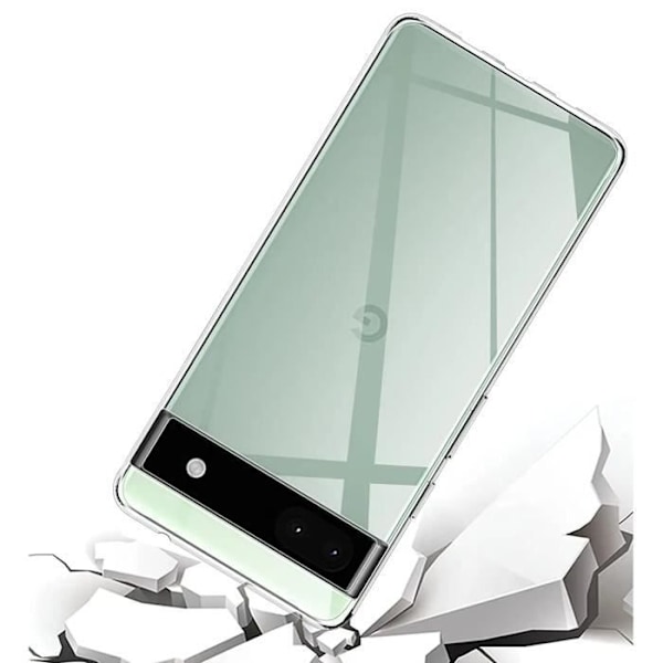 Coque för Google Pixel 6a - Silikon Gel TPU Transparent Skydd Mjukt Ultra Tunt Phonillico® Transparent