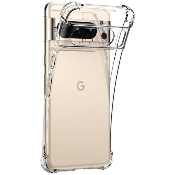 Coque til Google Pixel 8 PRO - Stødabsorberende Beskyttelse TPU Blød Gennemsigtig Phonillico® Transparent