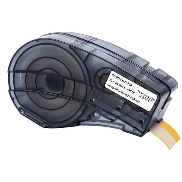 Ruban kompatibel - Phonillico® - M21-750-427 - Hvid/Translucent Vinyl - 19,1mm x 4,27m