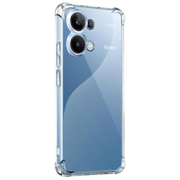 Coque för Xiaomi Redmi Note 13 4G - Phonillico® - Stötdämpande - TPU Mjuk - Transparent - Förstärkt skydd Transparent