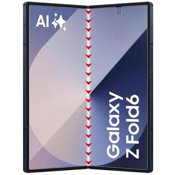 Näyttösuoja - Phonillico - Samsung Galaxy Z FOLD 6 - 2 pakkausta - Ultrakevyt - Naarmuuntumaton
