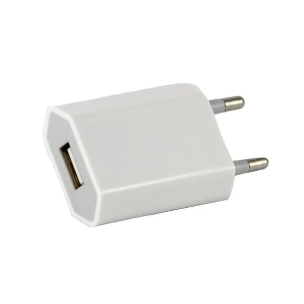 [Kompatibel iPhone 4 - 4S - 3G - 3GS] Kabel 1M + Vit Väggladdare [Phonillico®] Vit