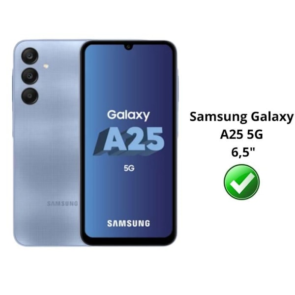 Hærdet Glas - Phonillico - Pakke 2 - Kompatibel med Samsung Galaxy A25 5G - Ridseresistent - Transparent Transparent