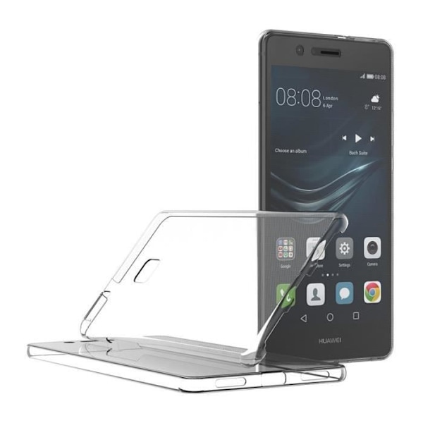 Huawei P9 LITE-skal - Helkroppstransparent TPU-gelskydd Framsida Baksida Skydd Mjukt Silikon Phonillico® Transparent