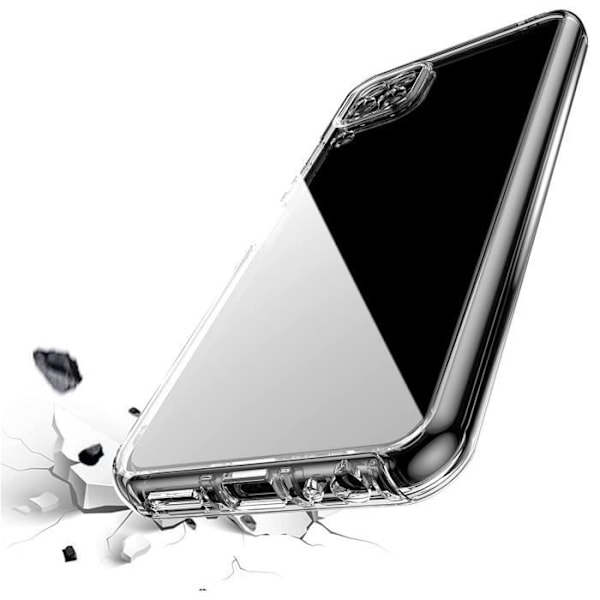 Fodral för Samsung A22 4G - 360 Heltäckande Transparent Fodral 2 Delar Fram Bak Sammankoppling Phonillico® Transparent