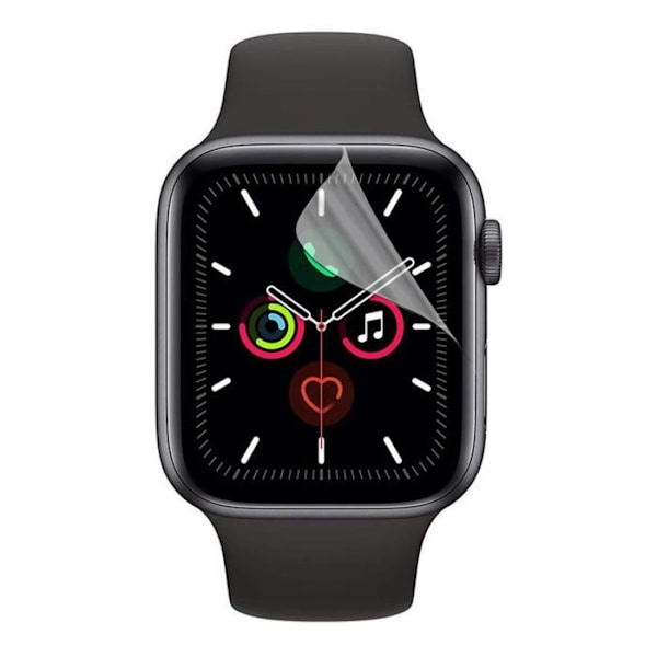 Näyttösuojus Watch Serie 5 - 44mm [Pakkaus 6] Kestävä Ultra Ohut Muovinen Suojakalvo Phonillico Transparent
