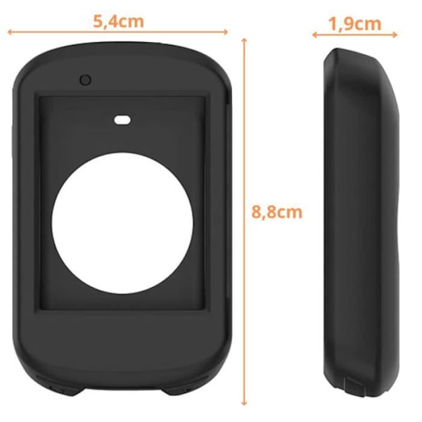 Coque til Garmin Edge 830 - Etui Silikone Sort Blød Beskyttelse Phonillico®