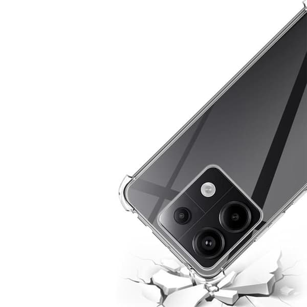 Coque til Xiaomi Redmi Note 13 5G - Stødabsorberende Beskyttelse TPU Blød Transparent Phonillico® Transparent