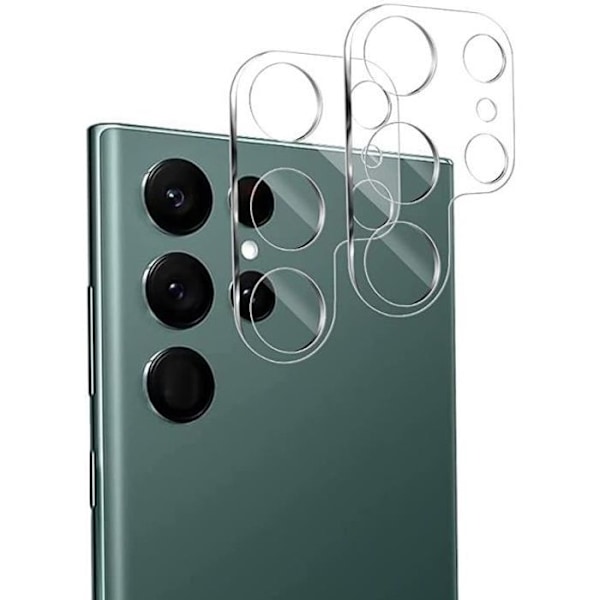 Beskyttelseskamera til Samsung Galaxy S22 ULTRA 5G [Pakke med 2] Glaslinse Bageste Kamera Beskyttelsesfilm Phonillico® Transparent