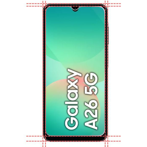 Coque og skærmbeskyttelse - Phonillico® - Samsung Galaxy A26 5G - Smidig - Transparent - 2 Hærdede Glas Transparent