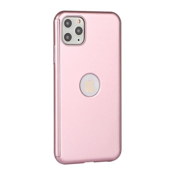 Skal - Phonillico - iPhone 11 PRO MAX - Rosa - Fullt skydd - Härdat glas Rosa