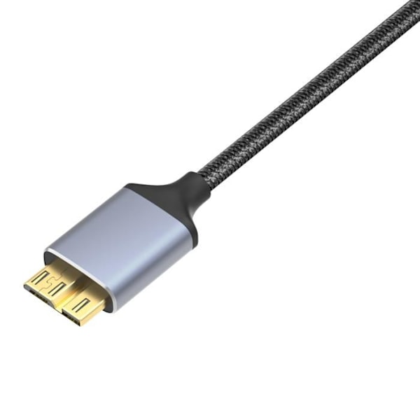 USB-C till Micro USB 3.0 kabel 1 meter för extern hårddisk kamera dator Svart