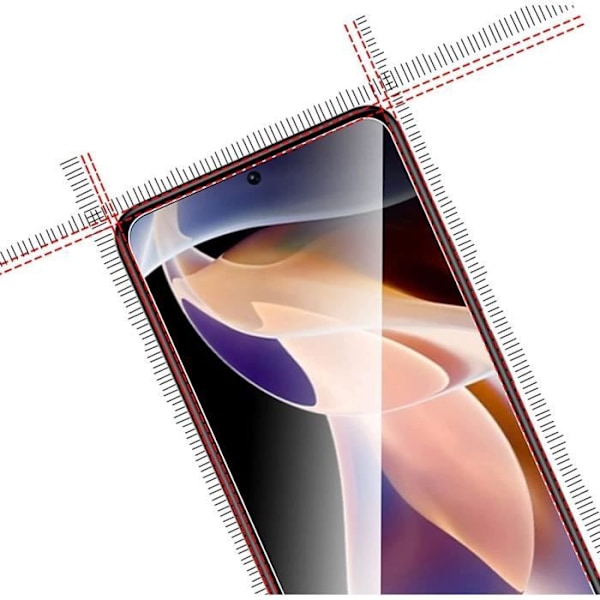 Hærdet Glas til Xiaomi Redmi Note 11 PRO+ 5G - Redmi Note 11 PRO PLUS 5G [Pakke 2] Beskyttelsesfilm til Skærm Phonillico® Transparent