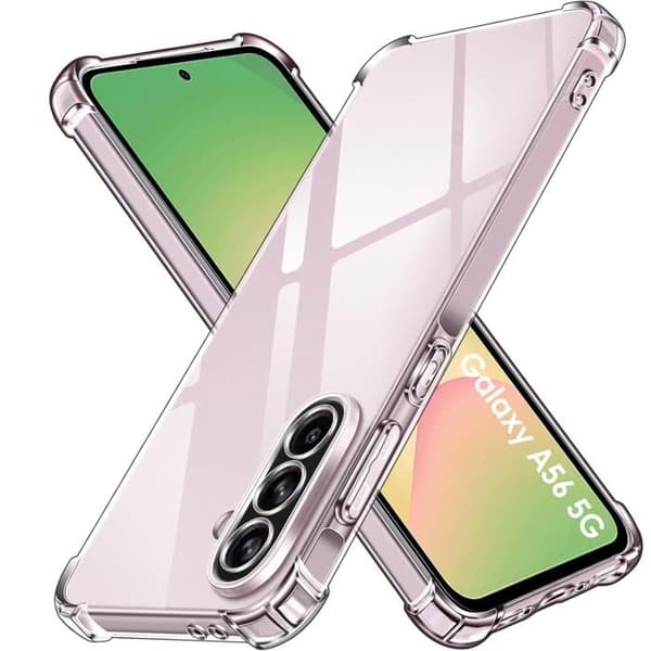 Coque til Samsung Galaxy A56 5G - Stødabsorberende TPU Soft Beskyttelse Transparent Phonillico® Transparent