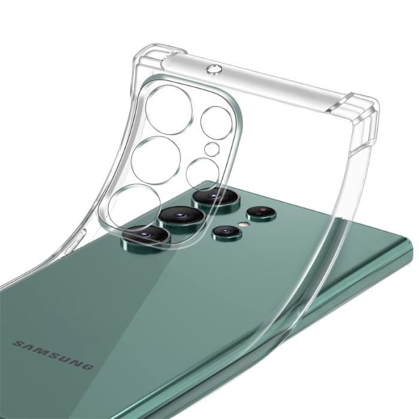Coque til Samsung Galaxy S23 ULTRA - Antishock Beskyttelse TPU Blød Transparent Phonillico®