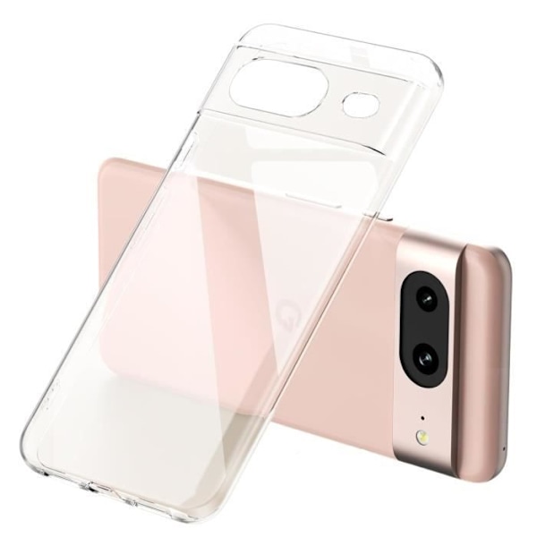 Transparent Skal för Google Pixel 8 - Ultra Tunn Skydd i TPU Phonillico®