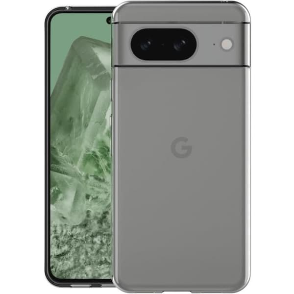 Coque til Google Pixel 8a og 2 hærdet glas skærmbeskyttelse Phonillico Transparent