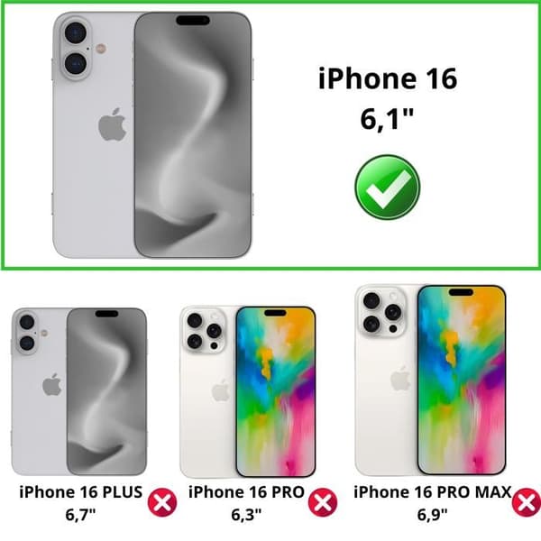 Coque til iPhone 16 - Stødabsorberende Beskyttelse Blød Transparent Silikone Phonillico® Transparent