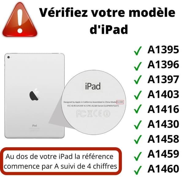 Coque Rotative 360 Rosa til Apple IPAD 4 - IPAD 3 - IPAD 2 - Etui Beskyttelse Elastisk Lukning Phonillico® Ros