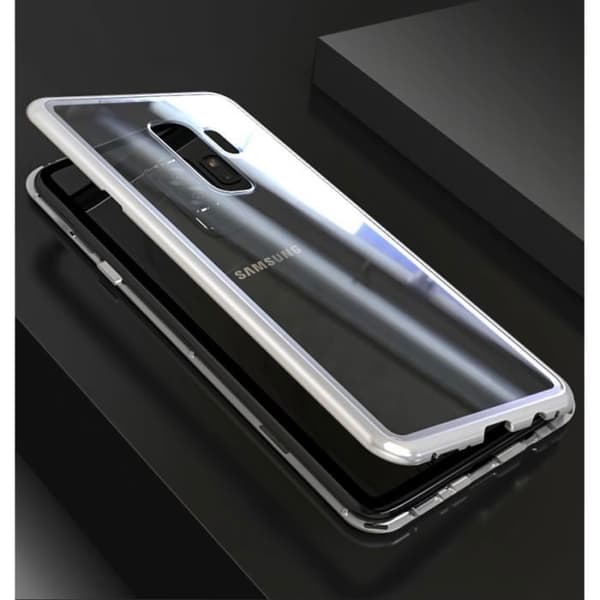 Coque för Samsung Galaxy S9 - Magnetisk Silver Full Protection Metall [Phonillico®] Pengar
