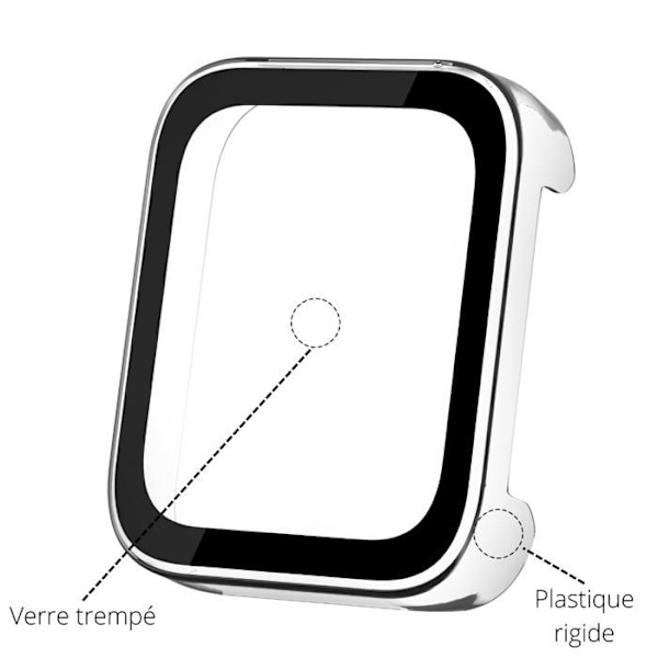 Xplora XGO 3-kompatibelt fodral - Hårt skyddsfodral Transparent skärmskydd i härdat glas Transparent