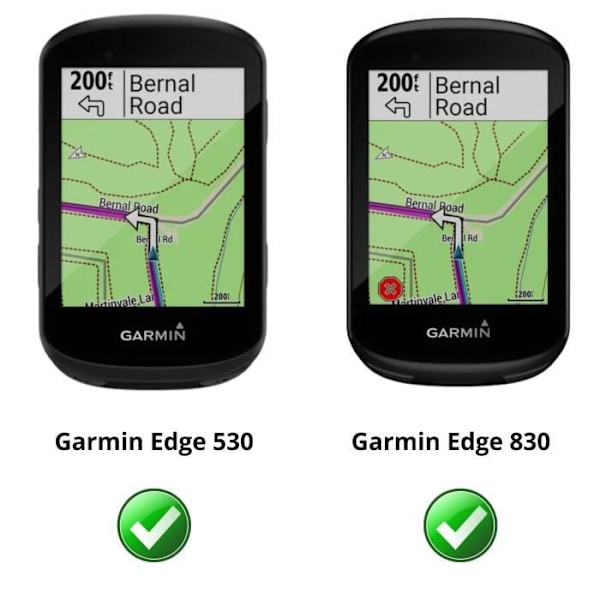 Skyddsglas för Garmin Edge 530 - Edge 830 [Pack 2] Film för Skärmskydd GPS Cykel Phonillico®