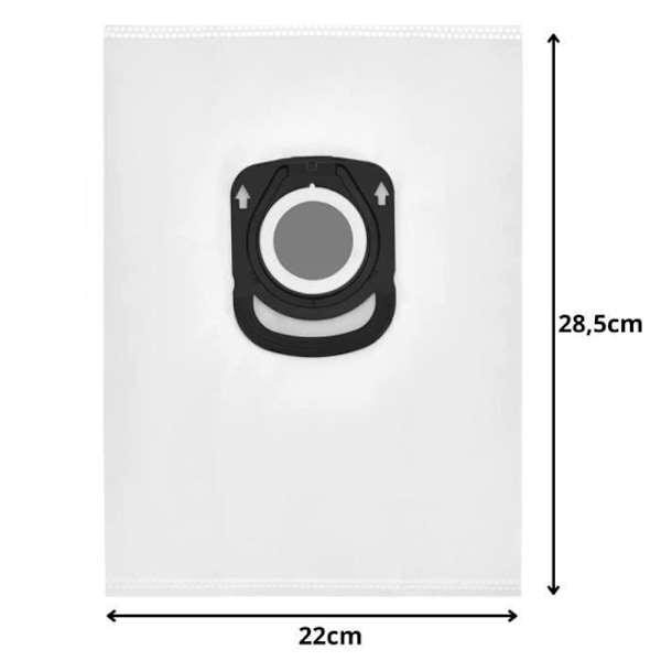 "Sugemask til Rowenta Compact Power X Trem Power Silence Force Erstatningsposer ZR200520 ZR200720 [Sæt 8] Phonillico®"