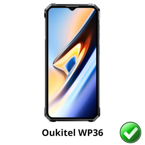 Skyddsskärm för Oukitel WP36 [Pack 2] Ultra Tunn Plast Skyddsfilm Phonillico® Transparent