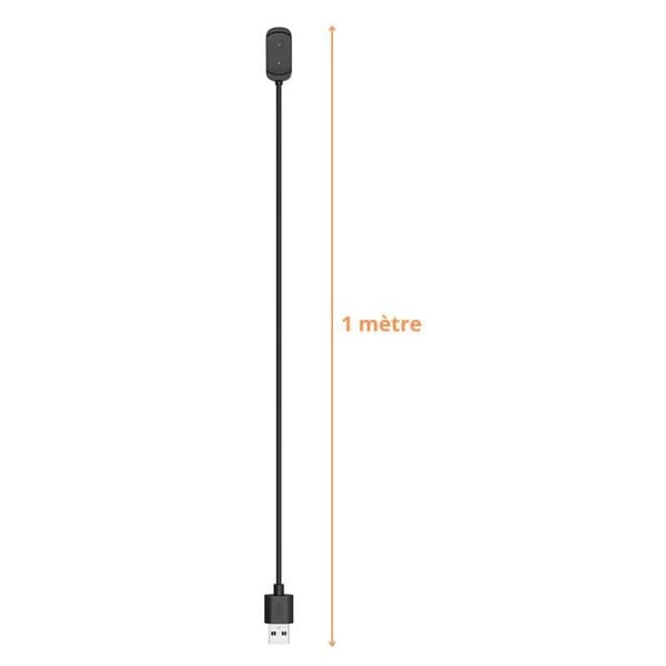 Lader til Amazfit GTR, GTS og T-Rex - PHONILLICO - USB-kabel 1m - Sort