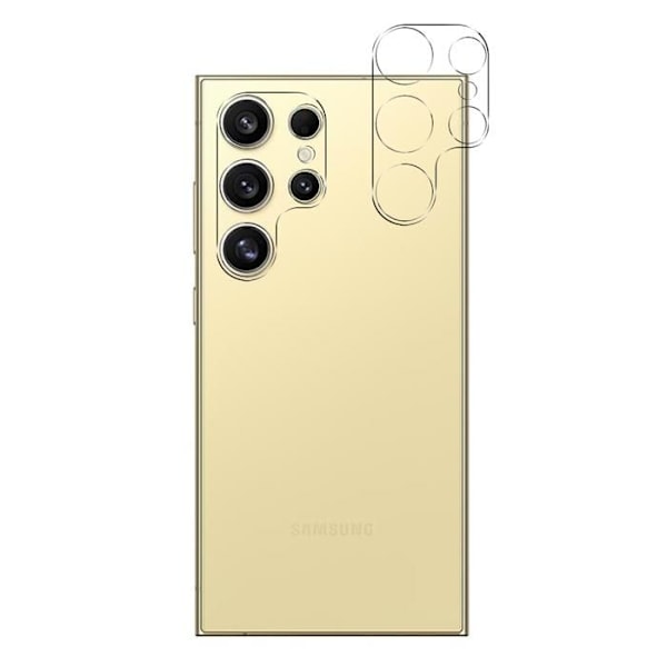 Hærdet Glas - Phonillico - Samsung Galaxy S24 ULTRA - Pakke 2 - Ridgesistent - Gennemsigtig Transparent