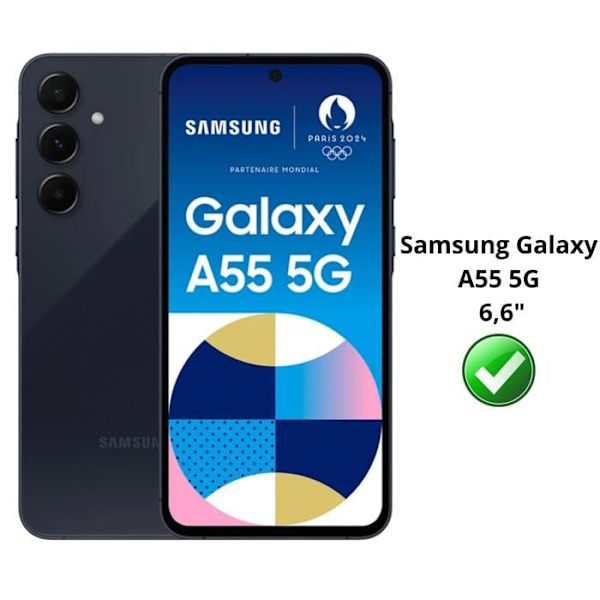 Coque - Phonillico® - Samsung Galaxy A55 5G - Antichok - TPU Fleksibel - Transparent Transparent