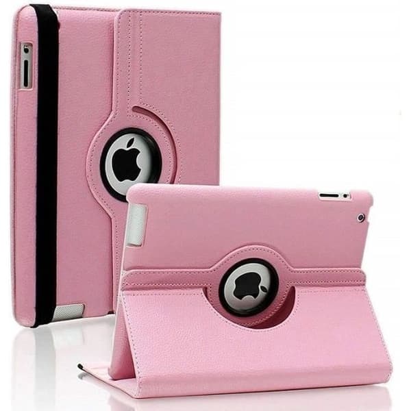 Coque Rotative 360 Rosa til Apple iPad AIR 2 / AIR 1 - Housse Etui Beskyttelse Elastisk Lukning Phonillico® Ros