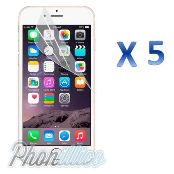 Lot 5 Filmbeskyttelse i Plast til Apple iPhone 7 PLUS Phonillico® Transparent