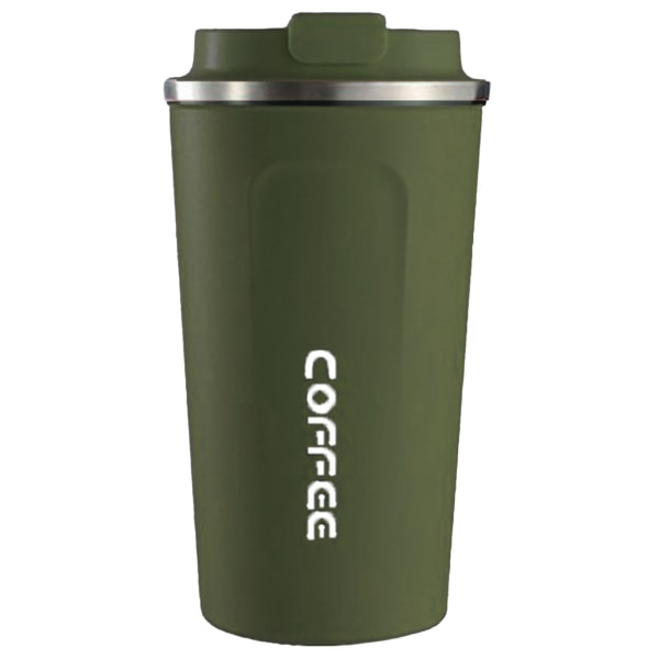 Smart Temperature Display Coffee Cup Portable 304 Stainless Steel Insulation Cup Simple Style Pure Color Generation 2nd Green 380ml