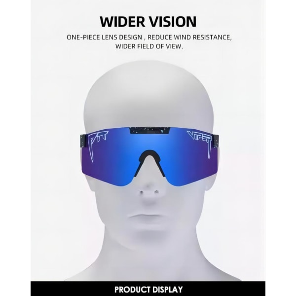 NYE Polariserede Sportssolbriller til Mænd Kvinder Baseball Cykling C02