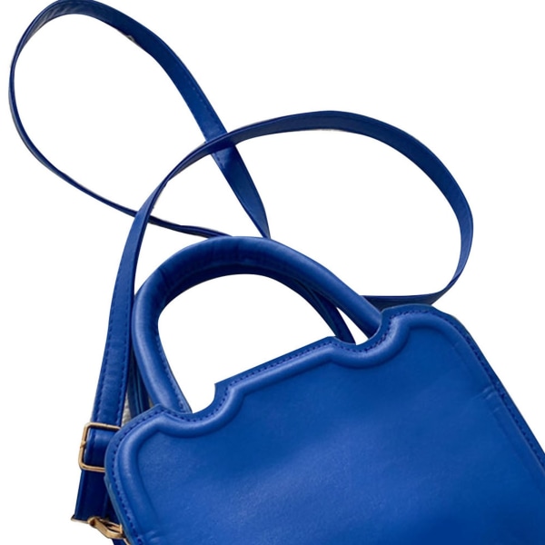 Naisten muodikas yhden olkalaukun käsilaukku naisten naisten messenger-käsilaukku kokoukseen Sininen Ilmainen koko