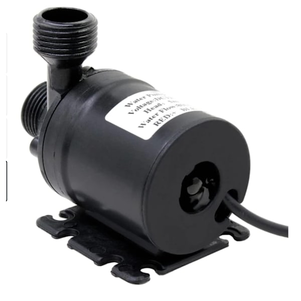 Cirkulationspumpe DC 12V 800L/H 5M Vattencirkulationssystem Sort 1st