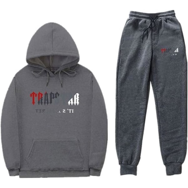 Sportsklærsett Dame Uformelt Letter Print Sweatshirt Joggebukse Jogging Gym Street Hettegenser Tynn fløyel Varme grey 3XL