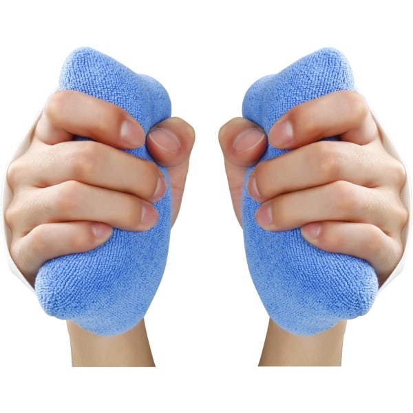 Hand Contracture Kudde Palm Grip med elastiskt band Svetttålig Rehab Hand Cone för Patient Rehab-2 Pack