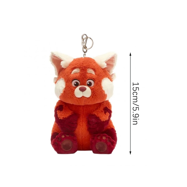 Röd Panda Plyschleksak PP Bomull Mjuk Bekväm 20 cm stoppad Röd Pandaleksak för present
