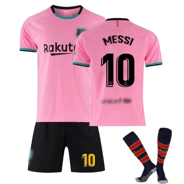 YQ -Fodboldsæt Fodboldtrøjer Trænings-T-shirts Messi Børn pink 28