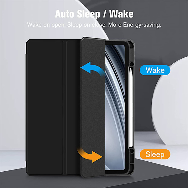 iPad Pro 11 tum (2024) M4 Transparent akryl iPad skyddande fodral Black iPad Pro 11 (2024) M4